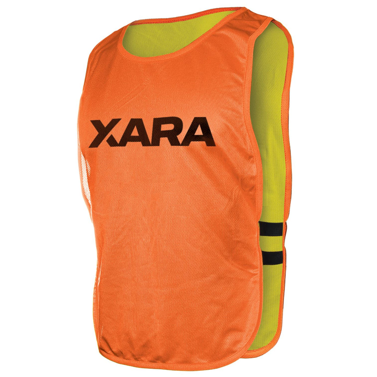 Reversible Training Bib - Unisex Coaches Gear Xara Soccer Orange/Yellow Youth 