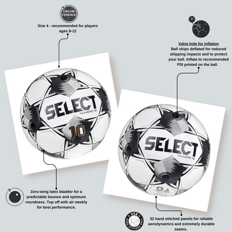Select Numero 10 NFHS v25 Soccer Ball - Goal Kick Soccer