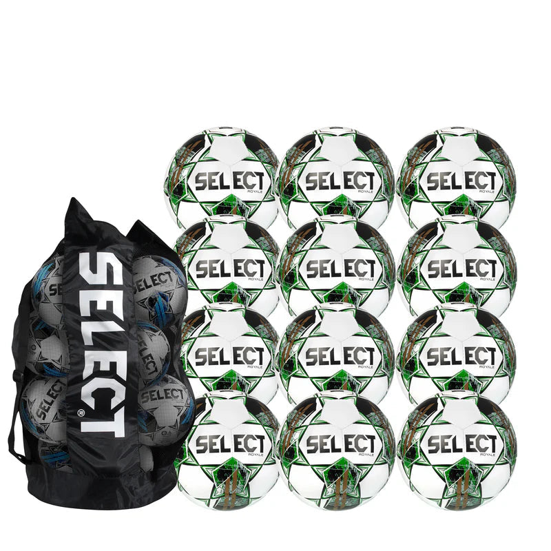 Select Royale v22 12- Pack + 1 Duffle bag Goal Kick Soccer Green 5 