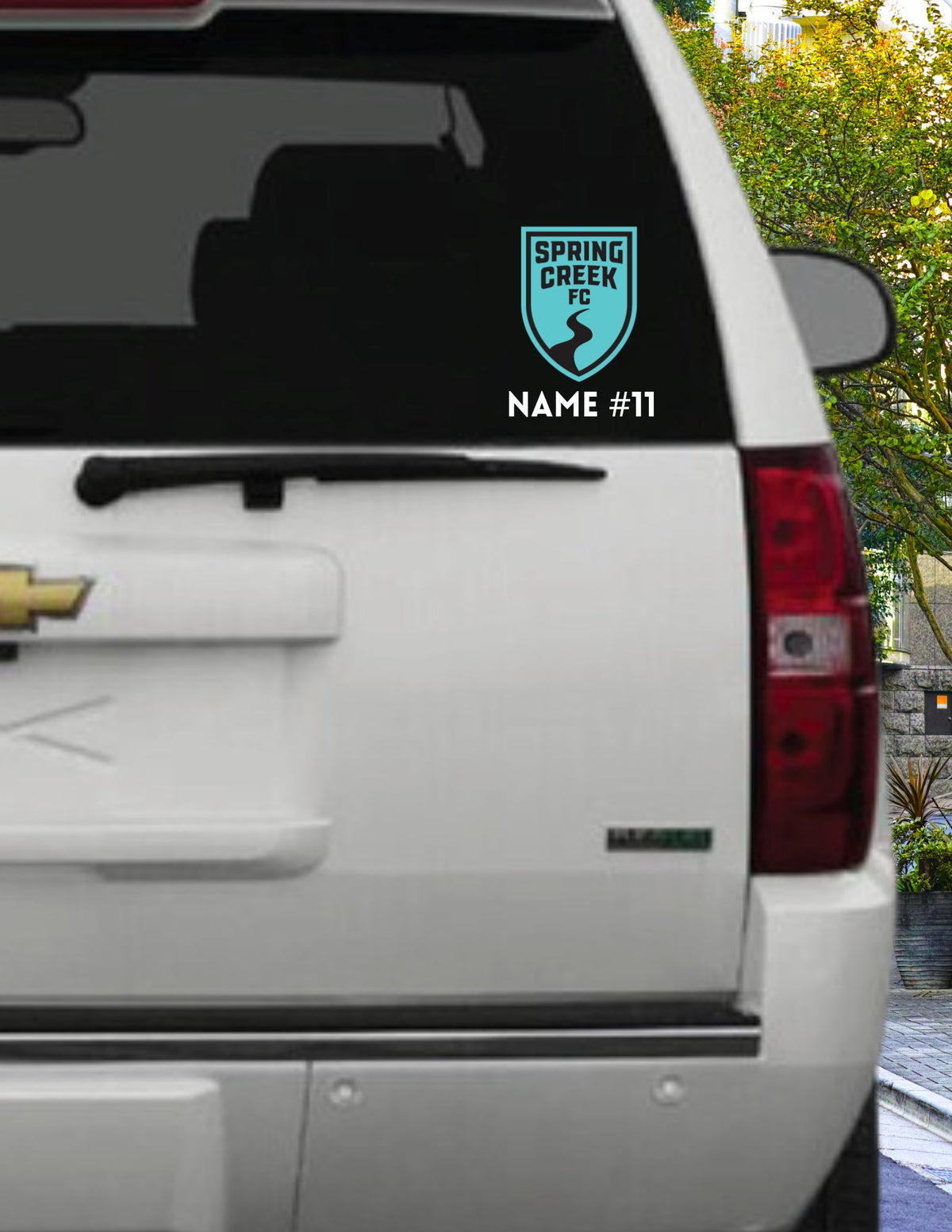 Spring Creek Soccer Club Car Decal sticker Goal Kick Soccer 