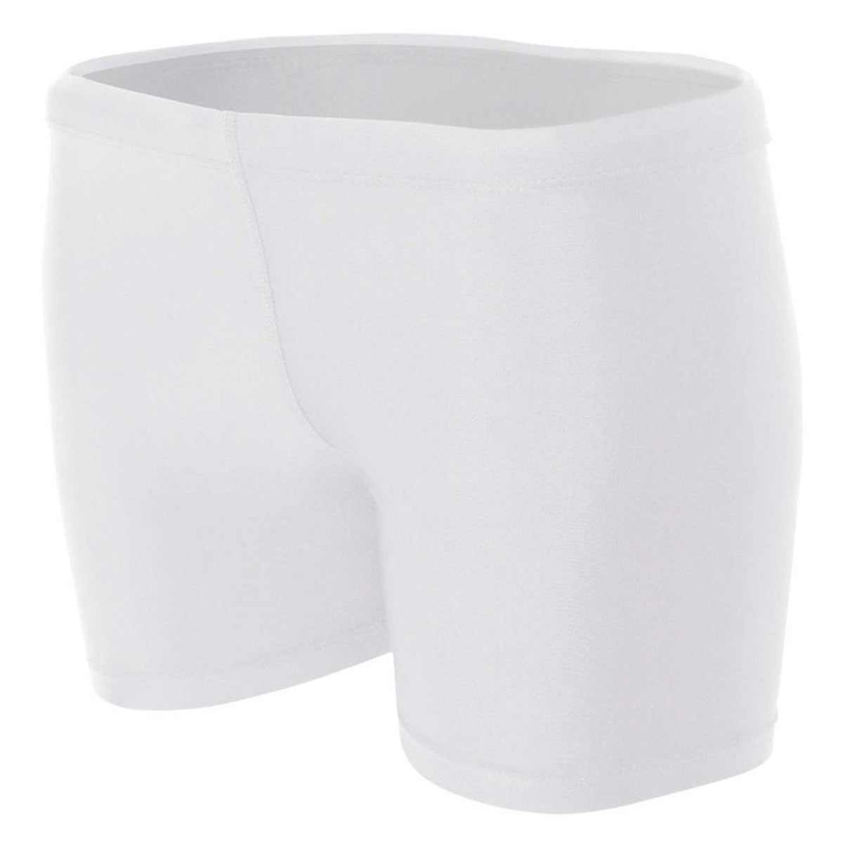 A4 Women's 4" Compression Shorts Shorts Alleson Athletic White X-Small 