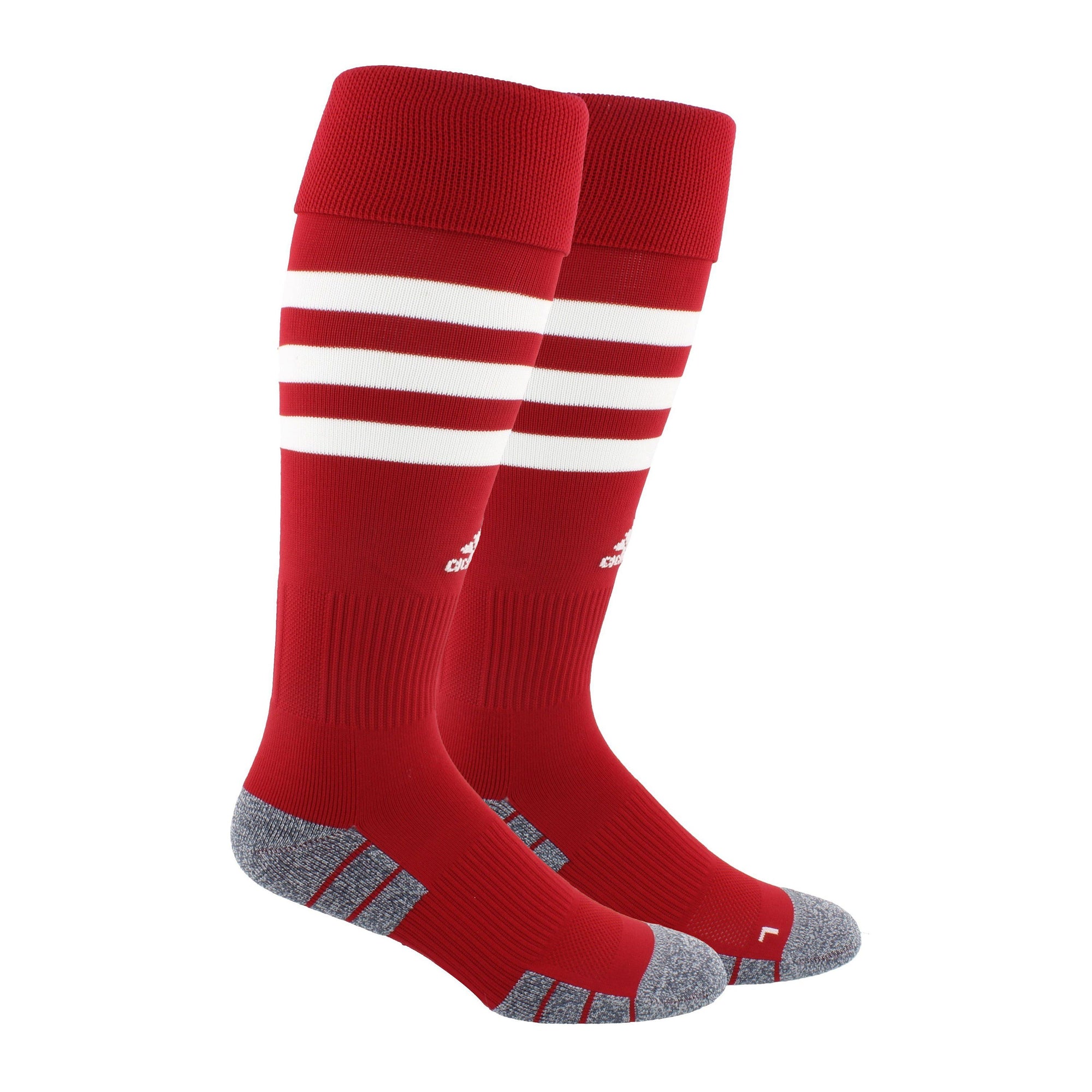 adidas 3 Stripe Hoop Socks OTC Soccer Socks Adidas Small Power Red 