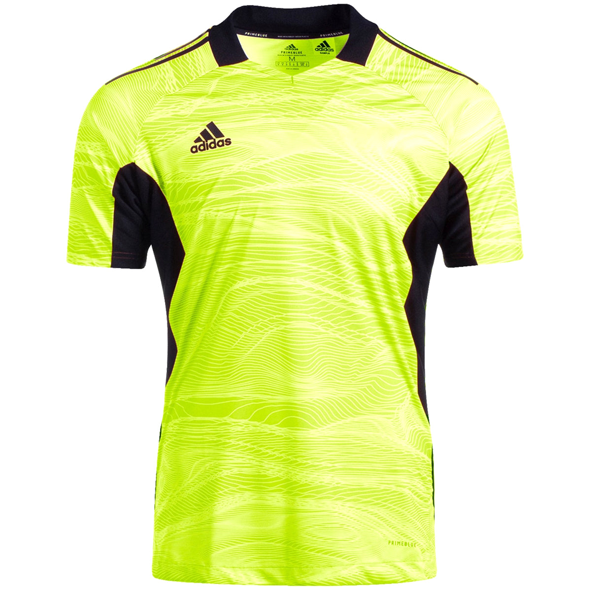 adidas Condivo GK 21 Short Sleeve Jersey - Acid Yellow Adidas Men's Small SoDak Soccer Club 
