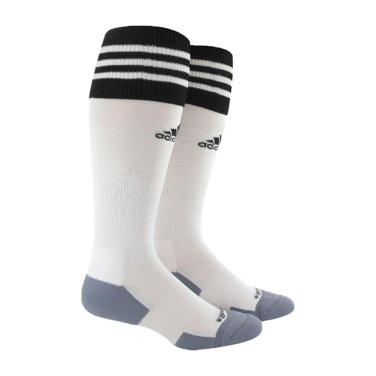 adidas Copa Zone Cushion 2.0 Socks (White/Black) Soccer Socks adidas X-Small White/Black 