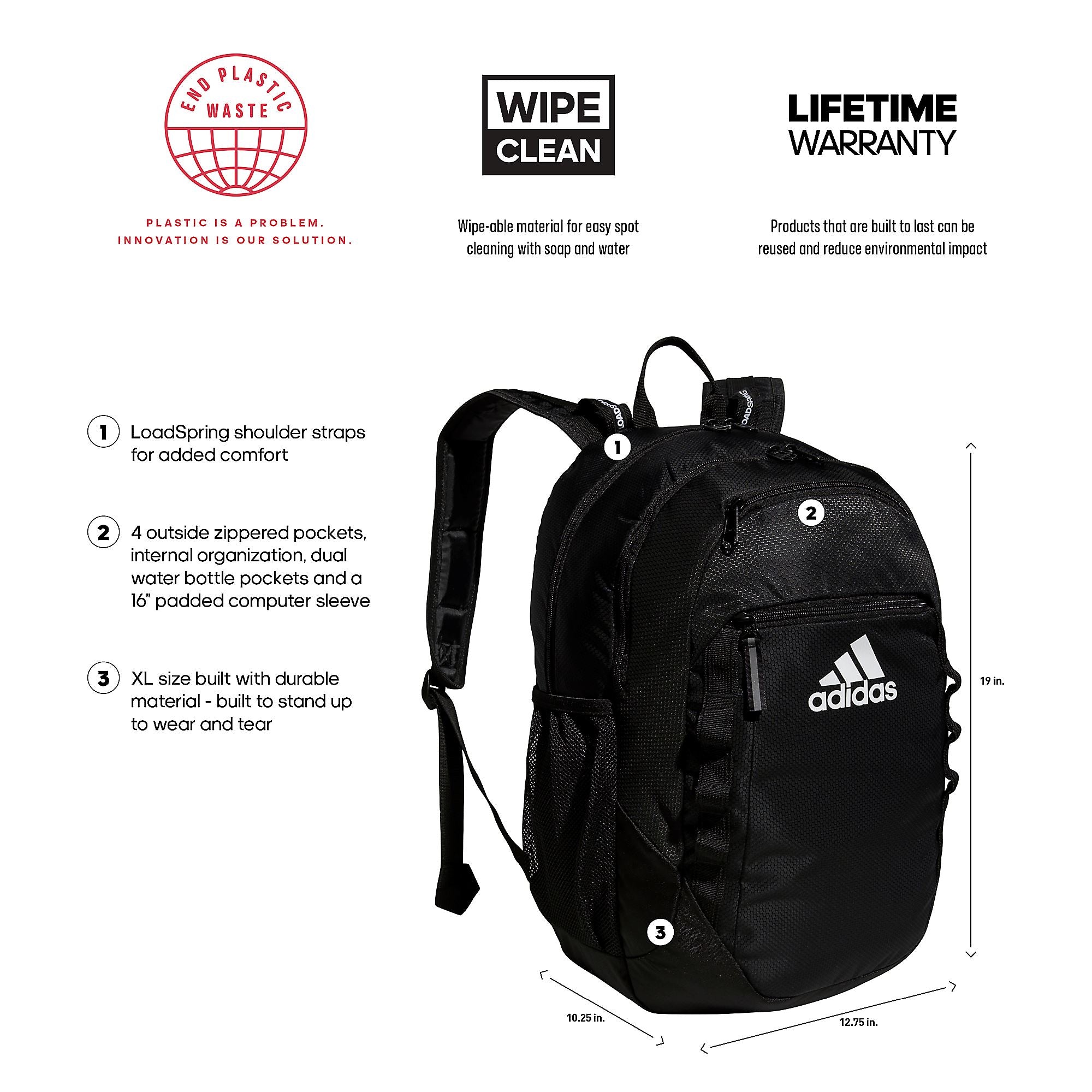 adidas Excel 6 Backpack | 5153185 Backpack Adidas 