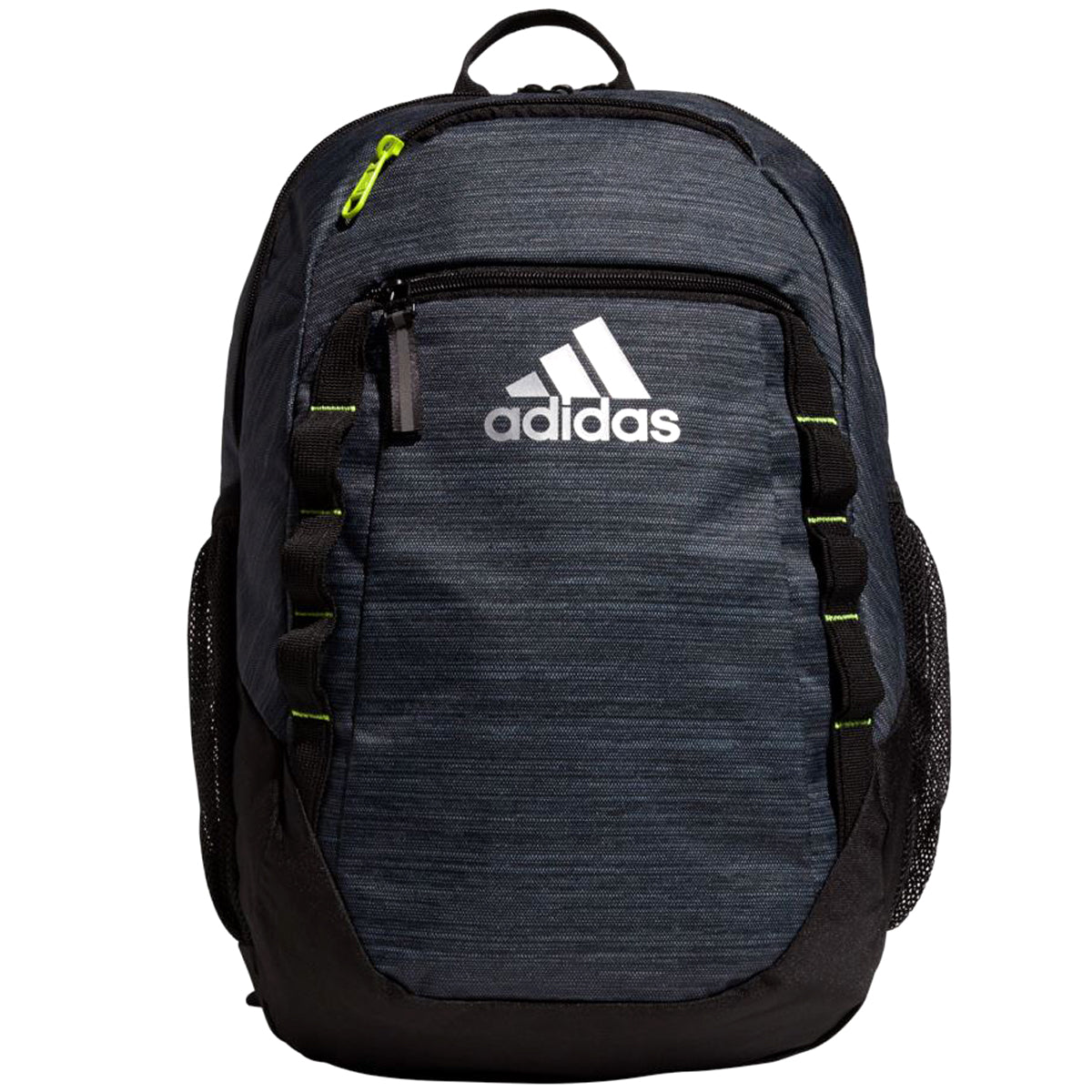 adidas Excel 6 Backpack Bags Adidas TWO TONE BLACK/SEMI SOLAR SLIME GREEN OSFA 