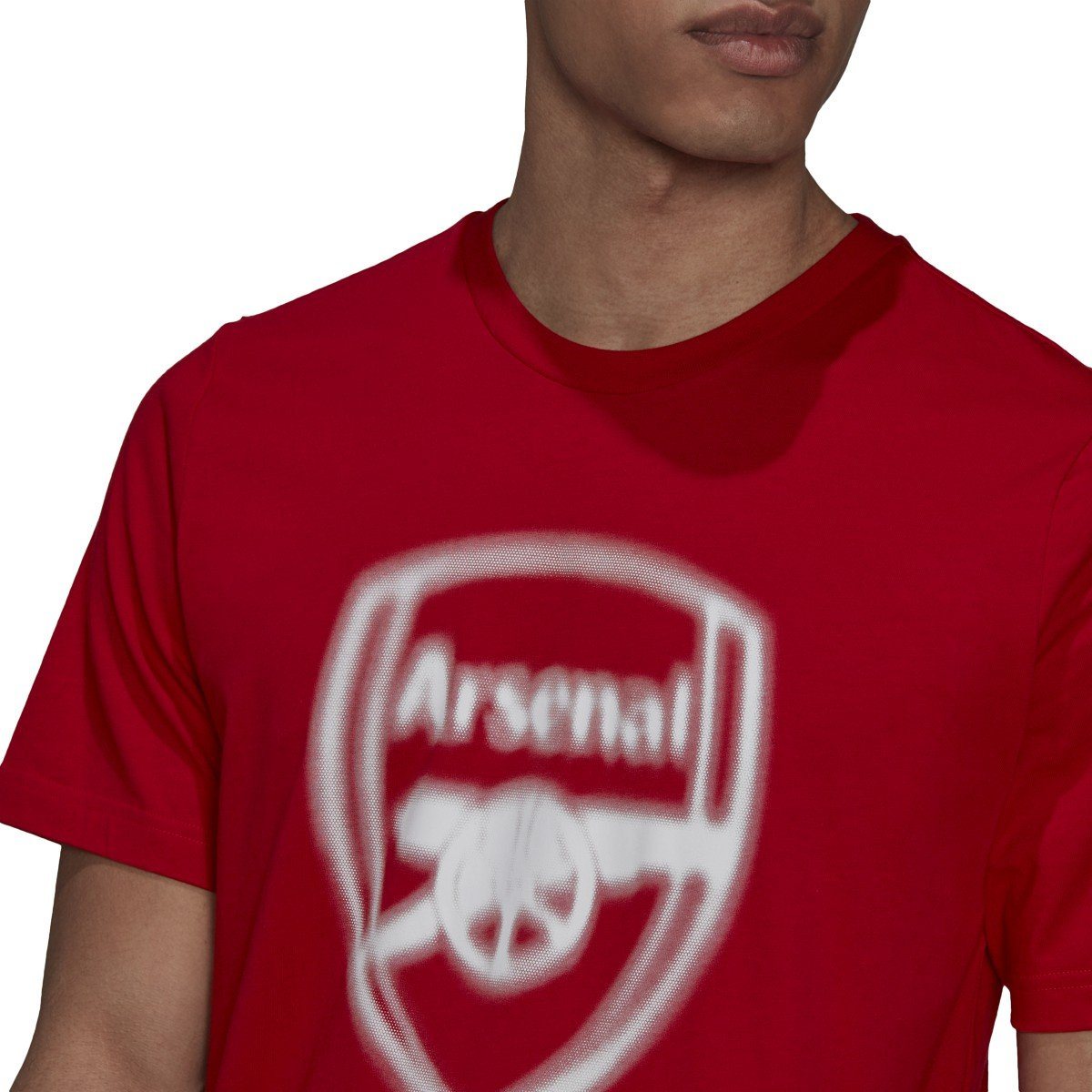adidas Men's 2021-22 Arsenal Blurred Badge Logo Tee | GR4197 Apparel Adidas 
