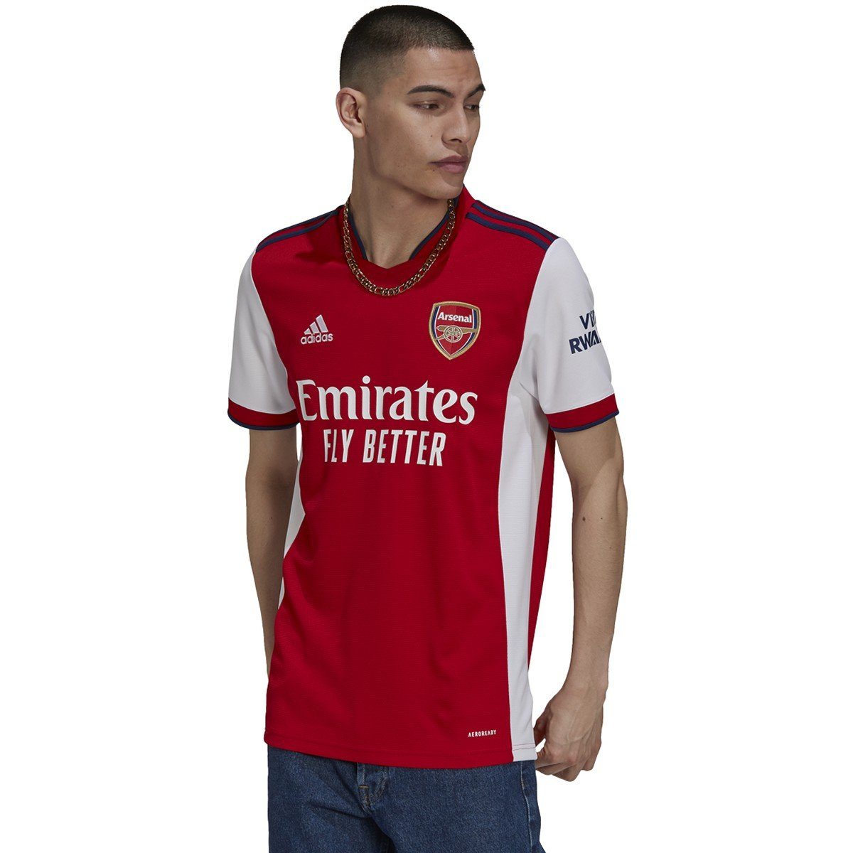  adidas 21-22 Arsenal FC Home Jersey - Mens Soccer XS  White-Scarlet : Sports & Outdoors
