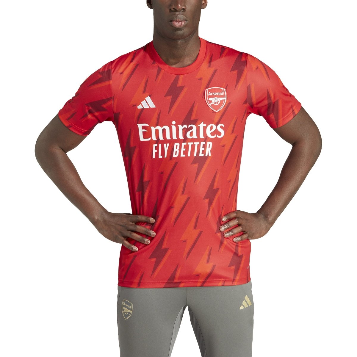 adidas Men's Arsenal FC 23/24 Pre - Match Jersey | HZ2193 - Goal Kick Soccer