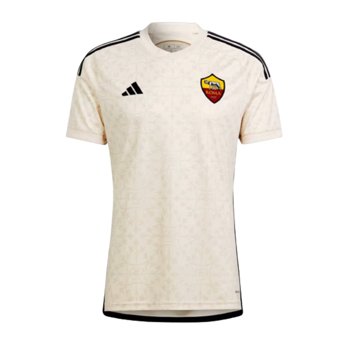 adidas Men's AS Roma 23/24 Away Jersey | IK7168 Jersey Adidas Adult Small Ecru Tint 