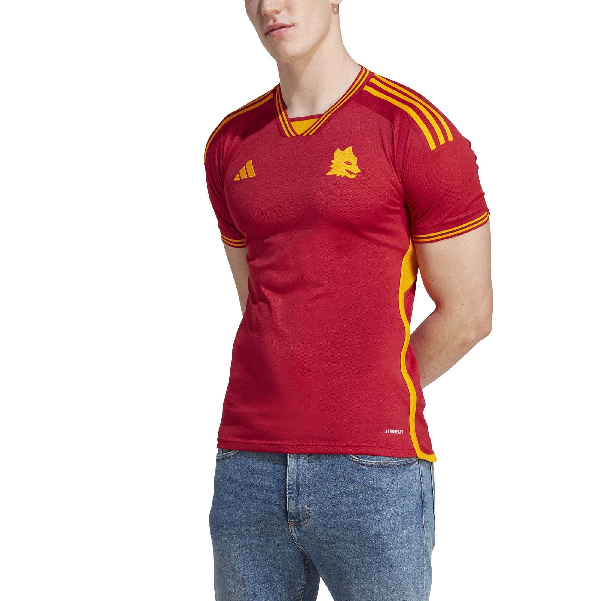 adidas Mens AS Roma 23/24 Home Jersey | IK7166 Jersey Adidas 