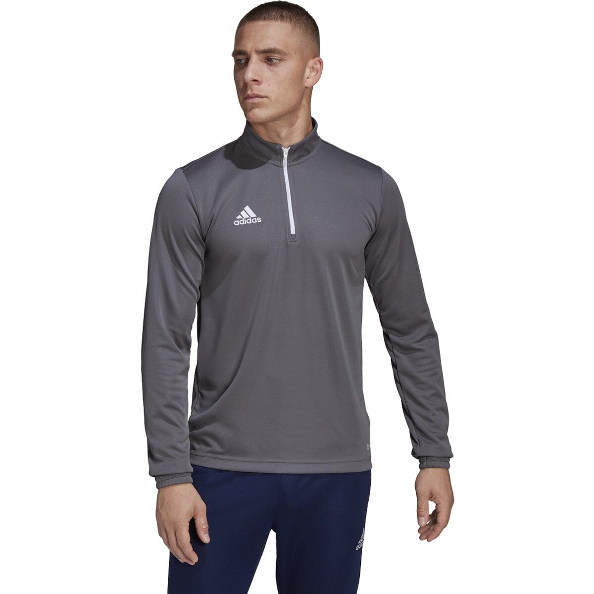 adidas Men's Entrada 22 Training Top | H57546 Training Shirts Adidas Adult Small Team Grey Four 