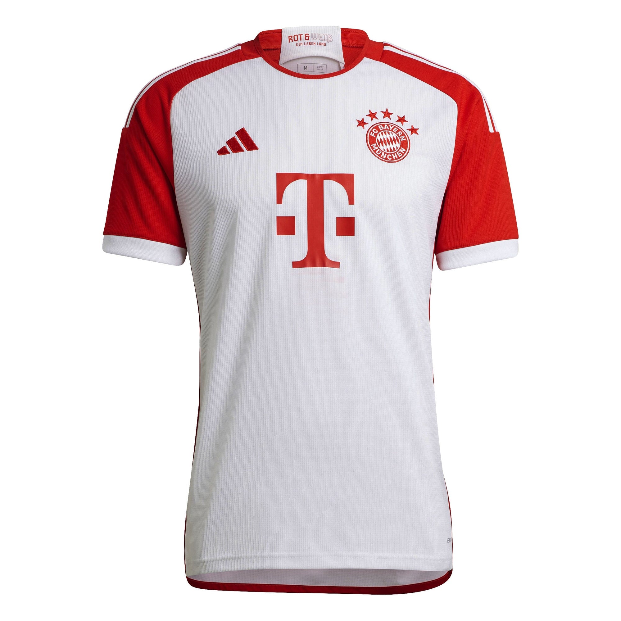 adidas Men's FC Bayern 2023/2024 Home Jersey | IJ7442 Jersey Adidas Small White / Red 