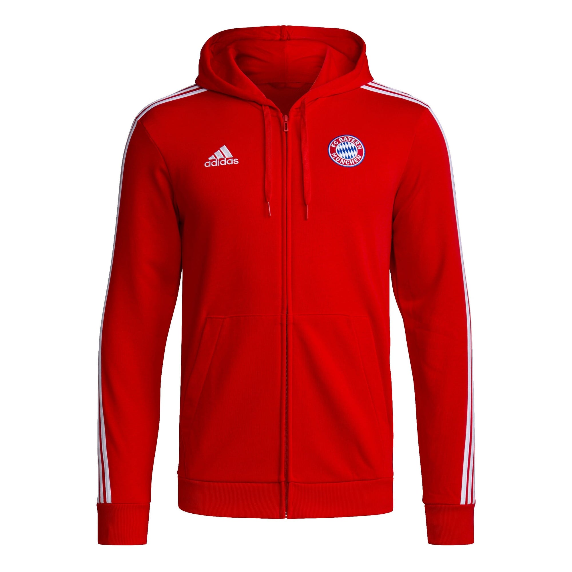 adidas Men's FC Bayern 23/24 DNA Full Zip Hoodie | HY3284 Track Jacket Adidas 