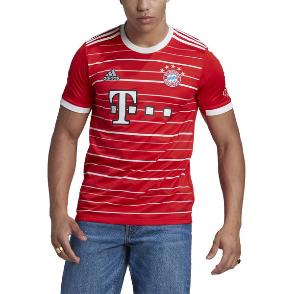 adidas Men&#39;s FC Bayern Munich Home Jersey - 2022/23 | H39900 Jersey Adidas Men&#39;s Small Red 