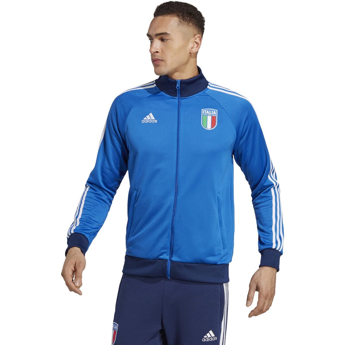 adidas Men's Italy 2023 DNA Track Top | HT2190 Track Jacket Adidas 