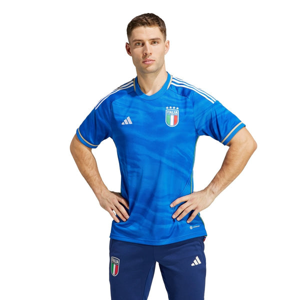高級素材使用ブランド | Jersey Home 2023 Italy Men's adidas HS9895 Soccer Kick Goal - 応援グッズ