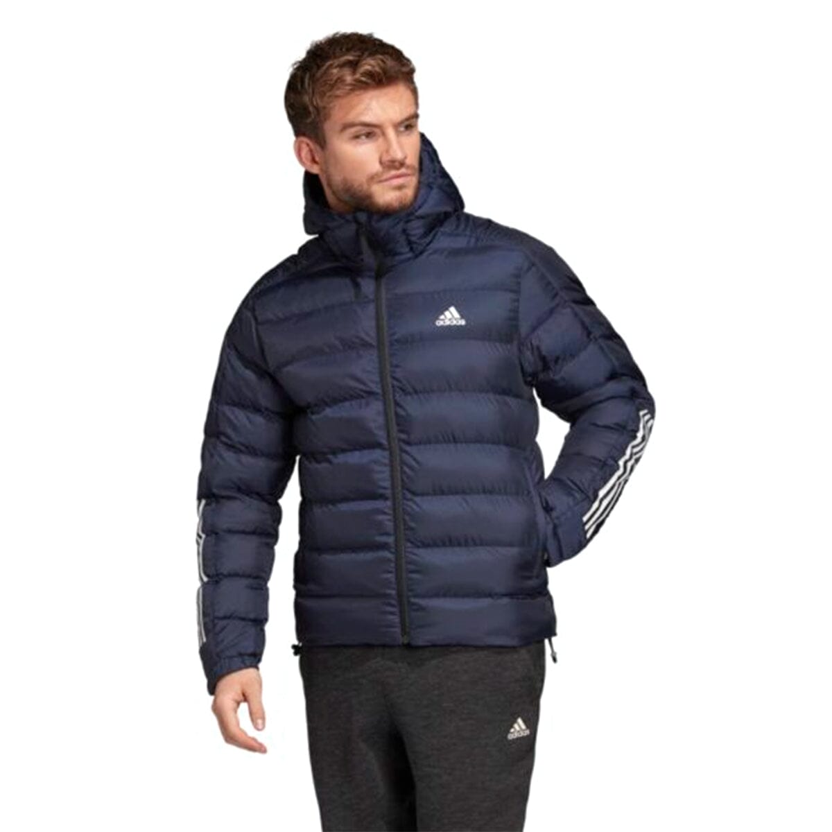 adidas Men’s Itavic 3 Stripe 2.0 Winter Jacket | DZ1412 Jacket Adidas Adult Medium Blue 