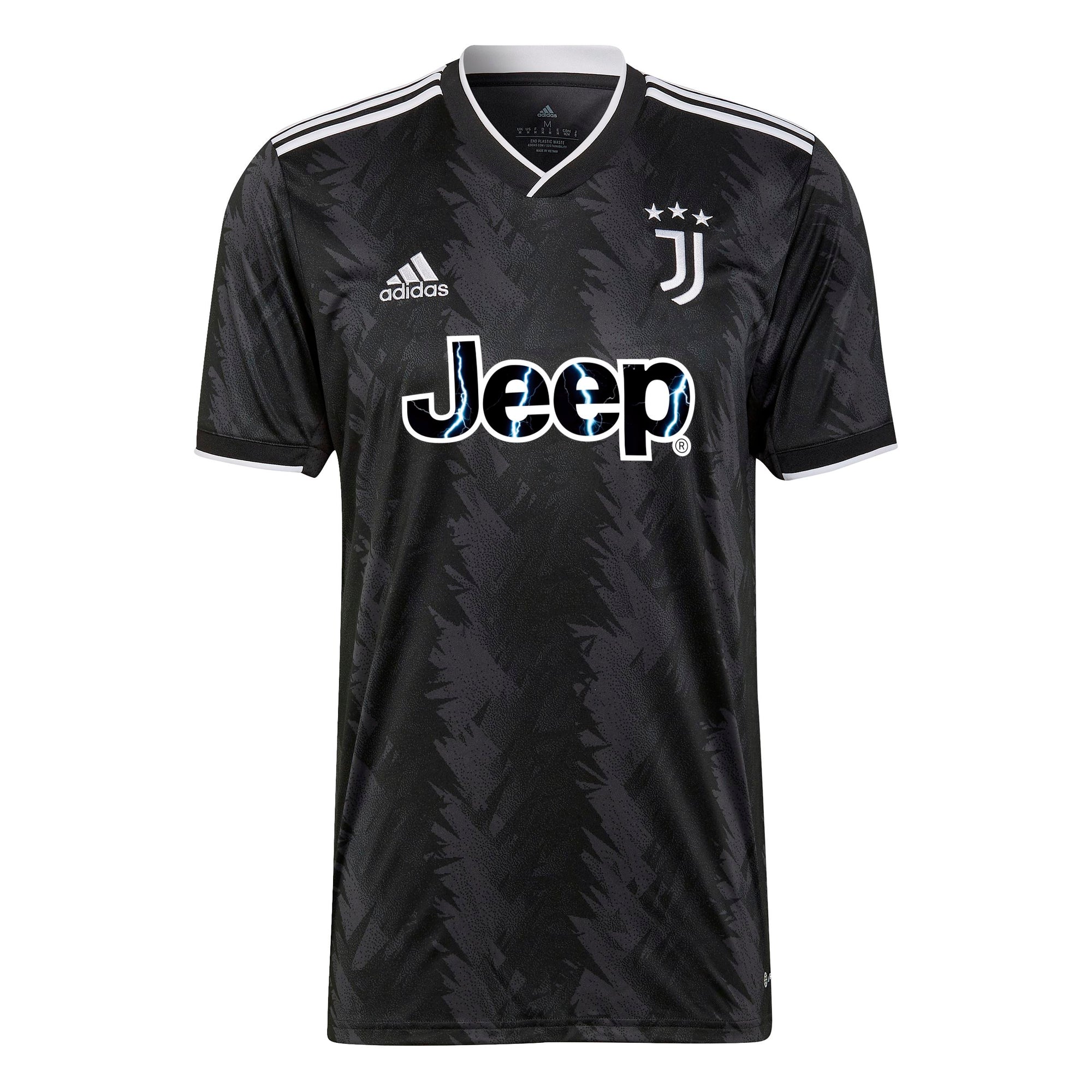 adidas Men's Juventus 22/23 Away Jersey | HD2015 Jersey Adidas Adult Small Black/White/Carbon 