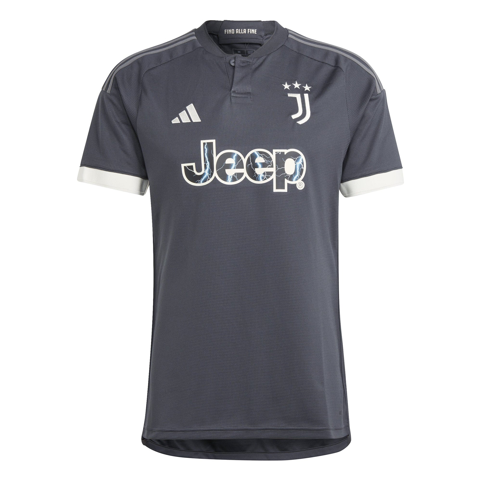 adidas Men's Juventus 23/24 3rd Jersey | HR8250 Jersey Adidas Adult Small Carbon / Cream White 