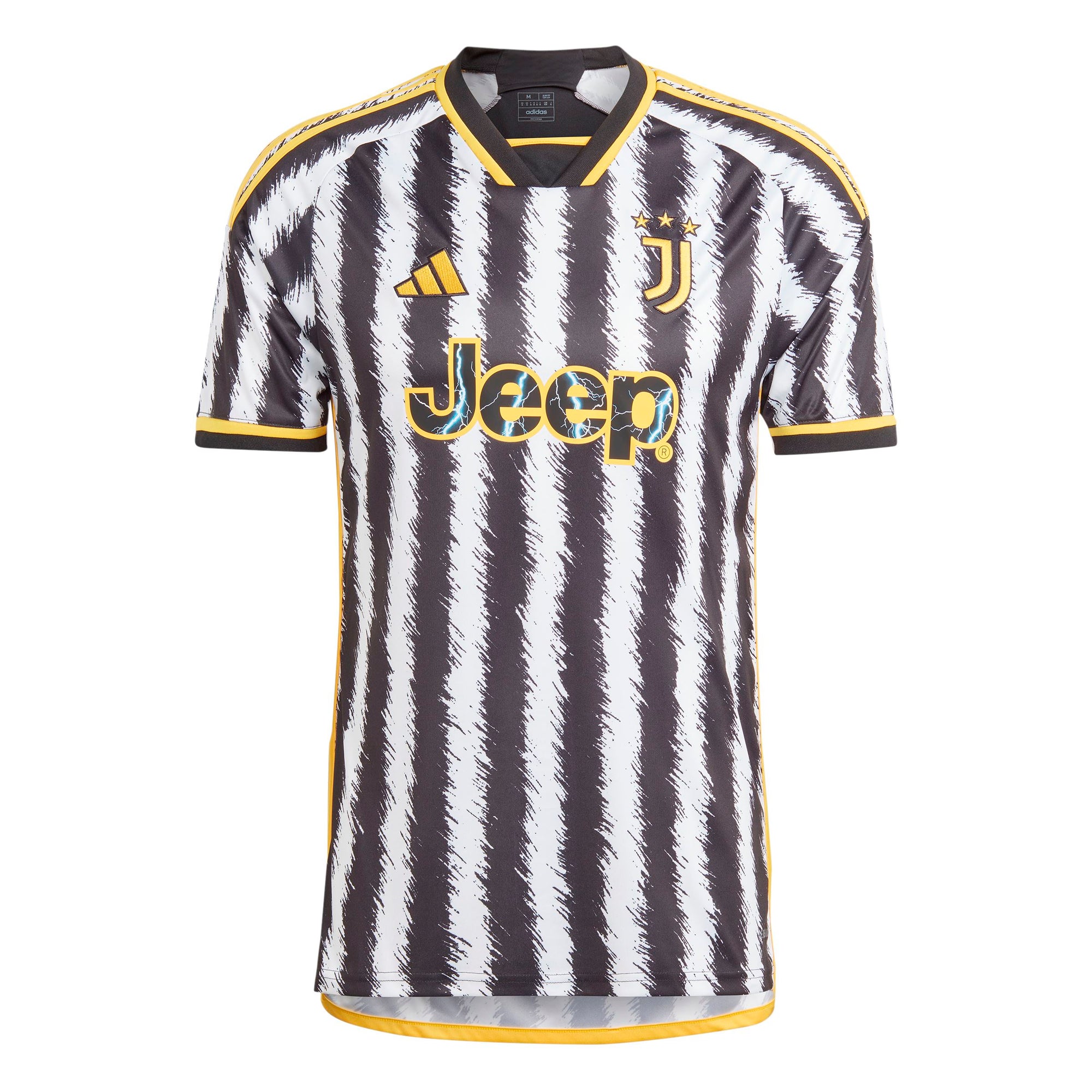 adidas Men's Juventus 23/24 Home Jersey | HR8256 Jersey Adidas Adult Small Black / White 