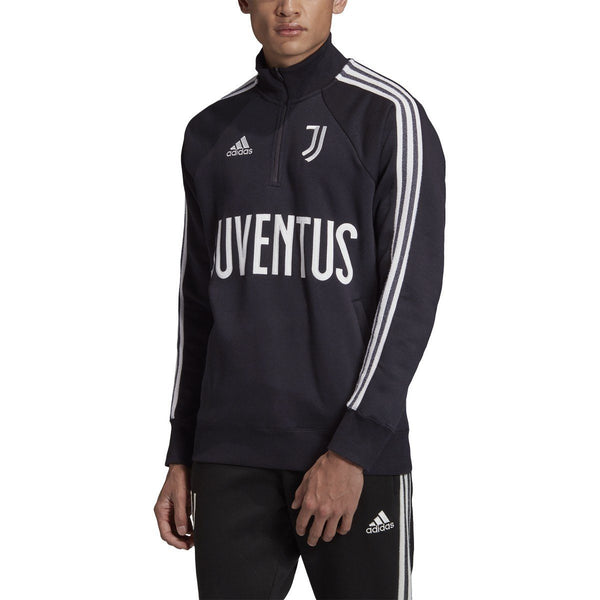 adidas Men&#39;s Juventus Icon Top 2020-21 | FR4215 Apparel Adidas adult Small Black / Off White 