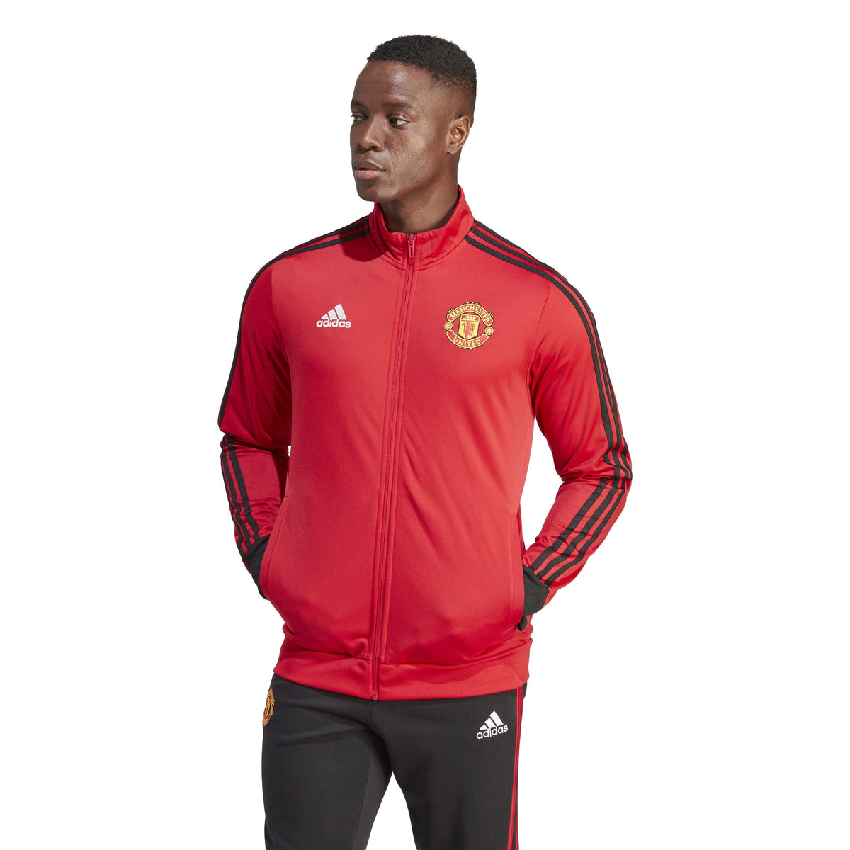 adidas Men&#39;s Manchester United FC 23/24 DNA Track Top | IA8534 Jacket Adidas 