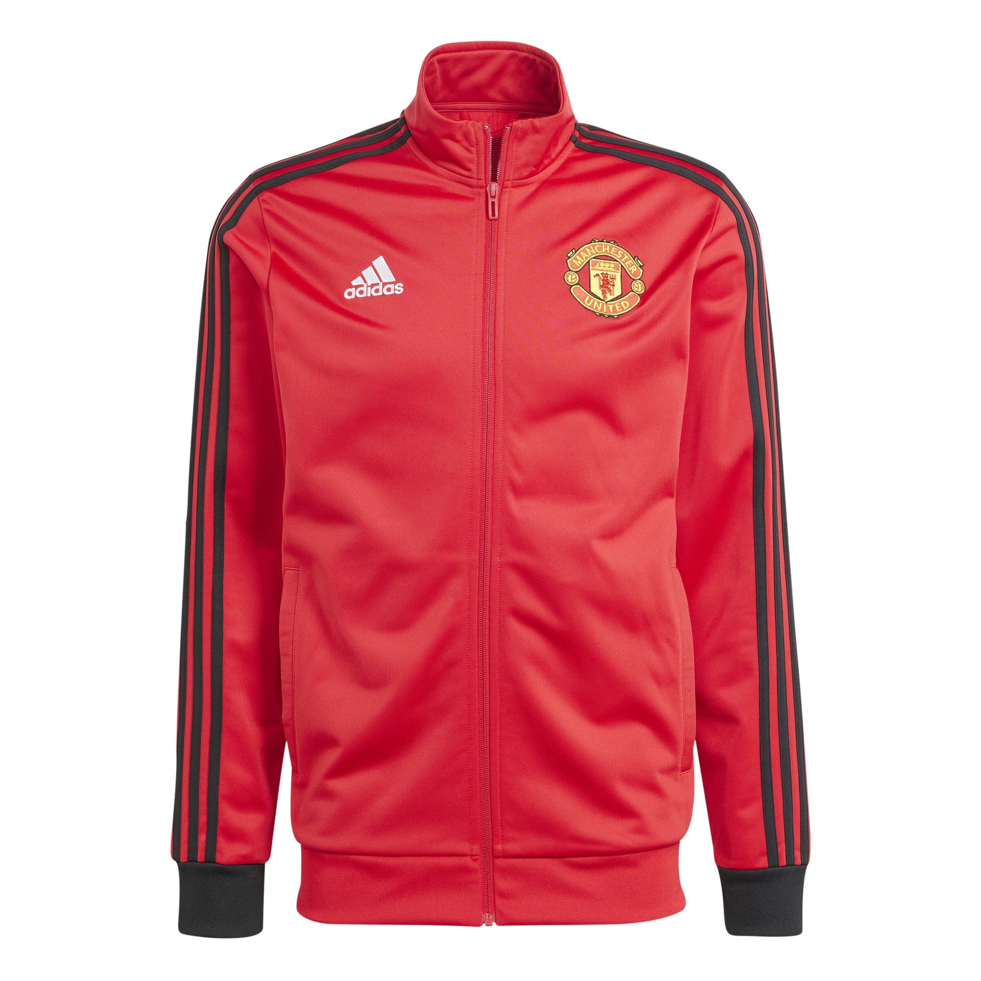 adidas Men's Manchester United FC 23/24 DNA Track Top | IA8534 Jacket Adidas Adult Small MUFC RED 