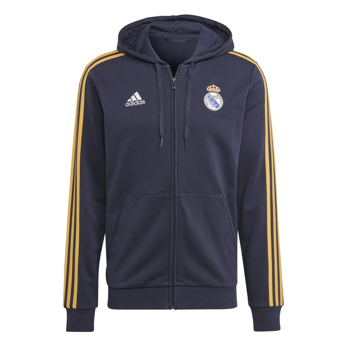 adidas Men's Real Madrid 2023/2024 DNA Full Zip Hoodie | HY0619 - Goal Kick Soccer