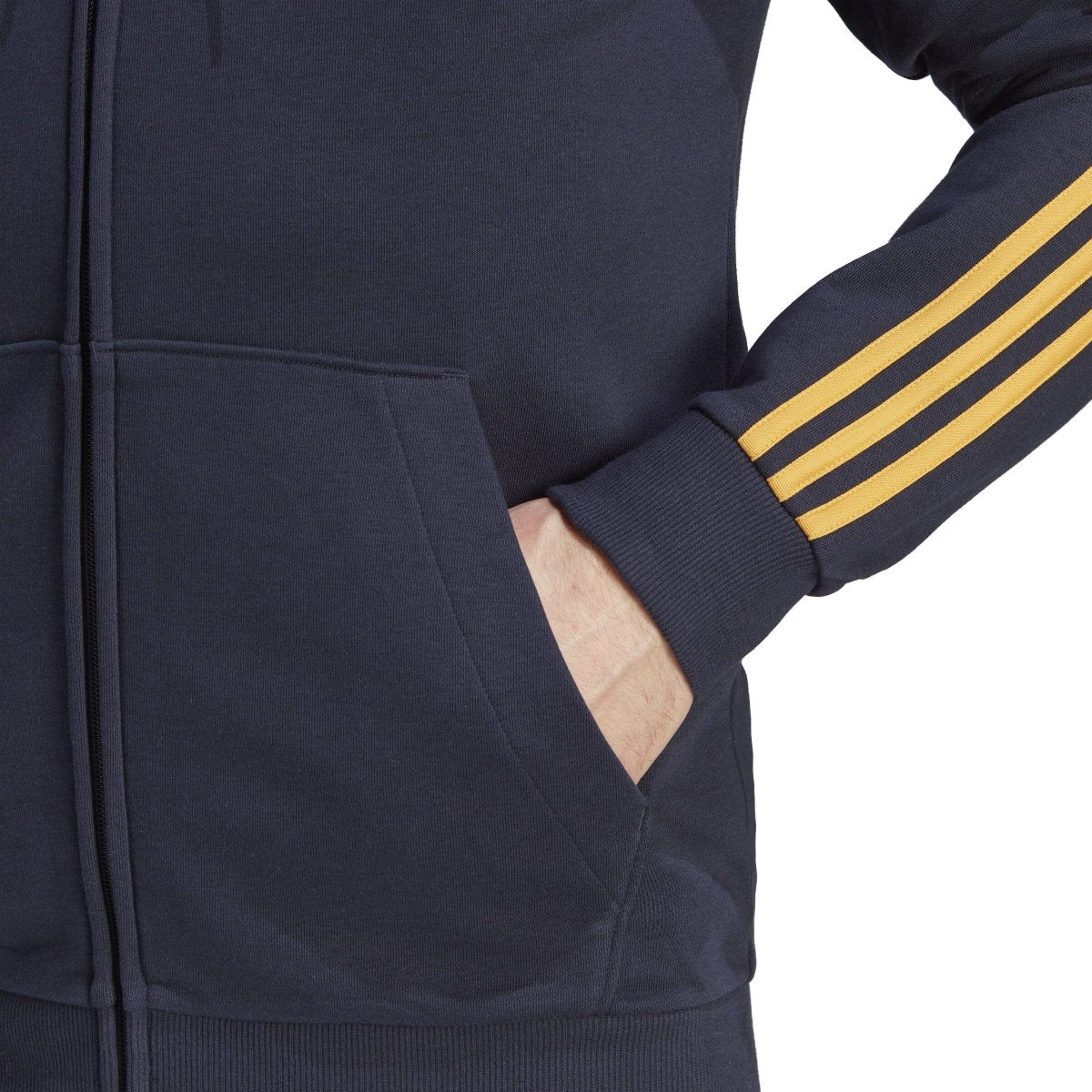 adidas Men's Real Madrid 2023/2024 DNA Full Zip Hoodie | HY0619 - Goal Kick Soccer