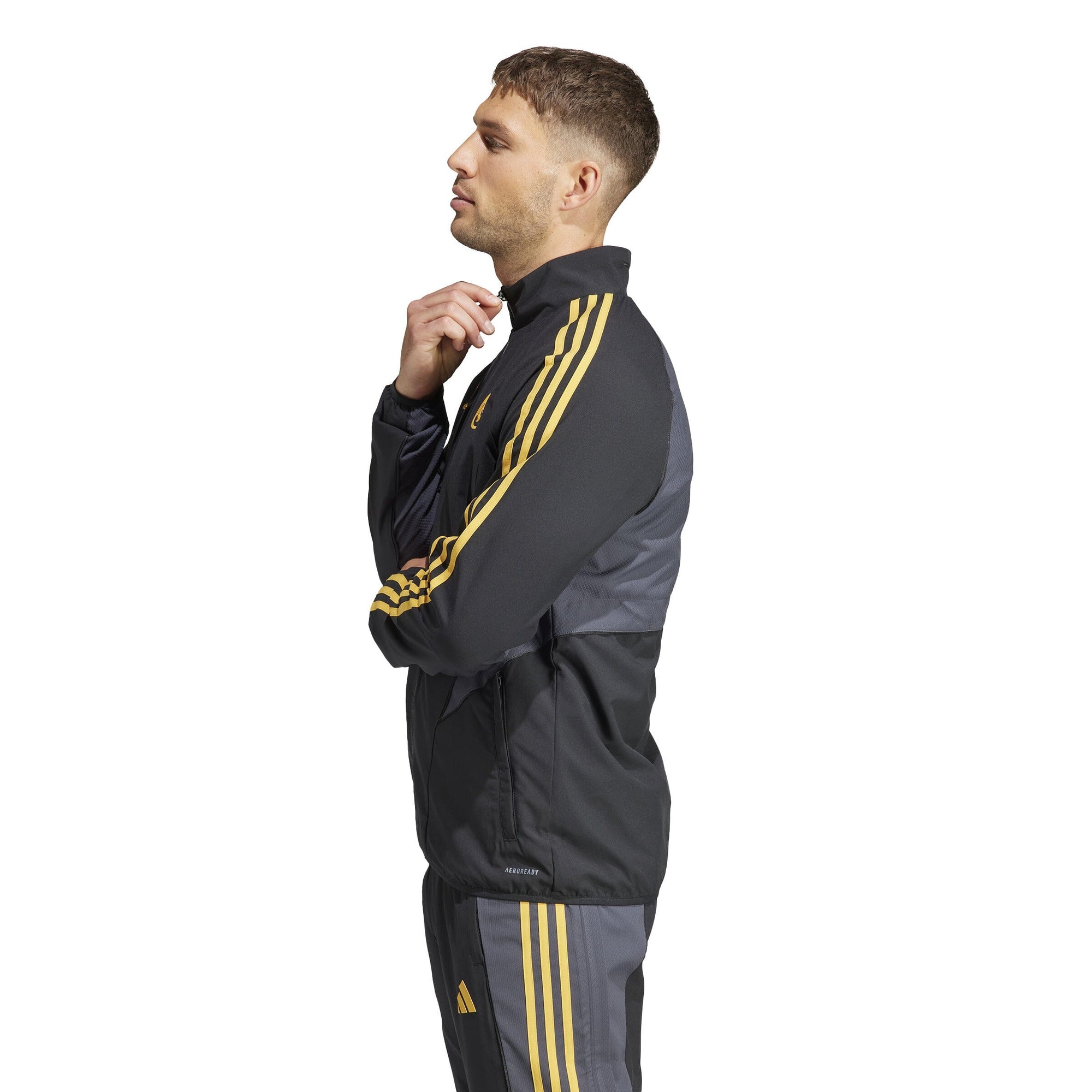 adidas Men's Real Madrid 2023/2024 EU Anthem Jacket | HY0641 Track Jacket Adidas 
