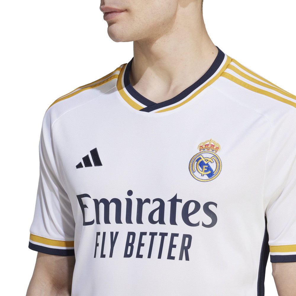 adidas Men's Real Madrid 2023/2024 Home Jersey | HR3796 - Goal Kick Soccer