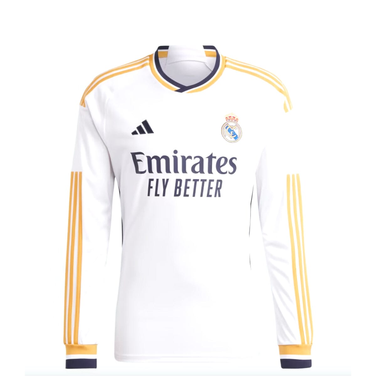 Adidas 2023-2024 Real Madrid Authentic Long Sleeve Away Shirt