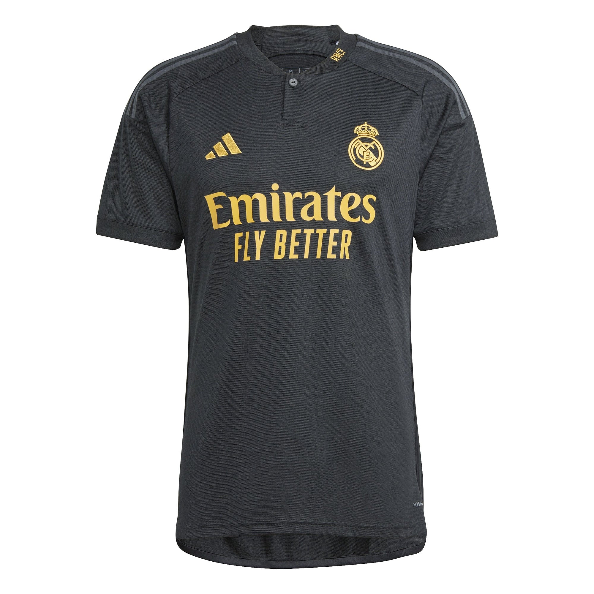 adidas Men's Real Madrid 2023/2024 Third Jersey | IN9846 Jersey Adidas Adult Small Black 