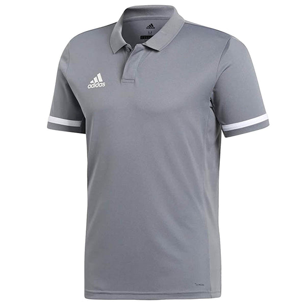 adidas Mens Team 19 Polo Shirt | DX7265 Polo Adidas Large Grey 