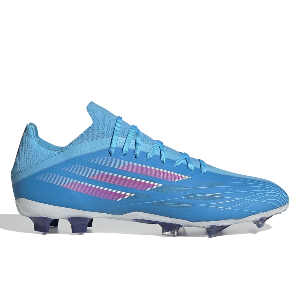 adidas Men's X Speedflow.2 Firm Ground Soccer Cleats | GW7476 Soccer Shoes Adidas 6.5 SKY RUSH/TEAM SHOCK PINK/FTWR WHITE 