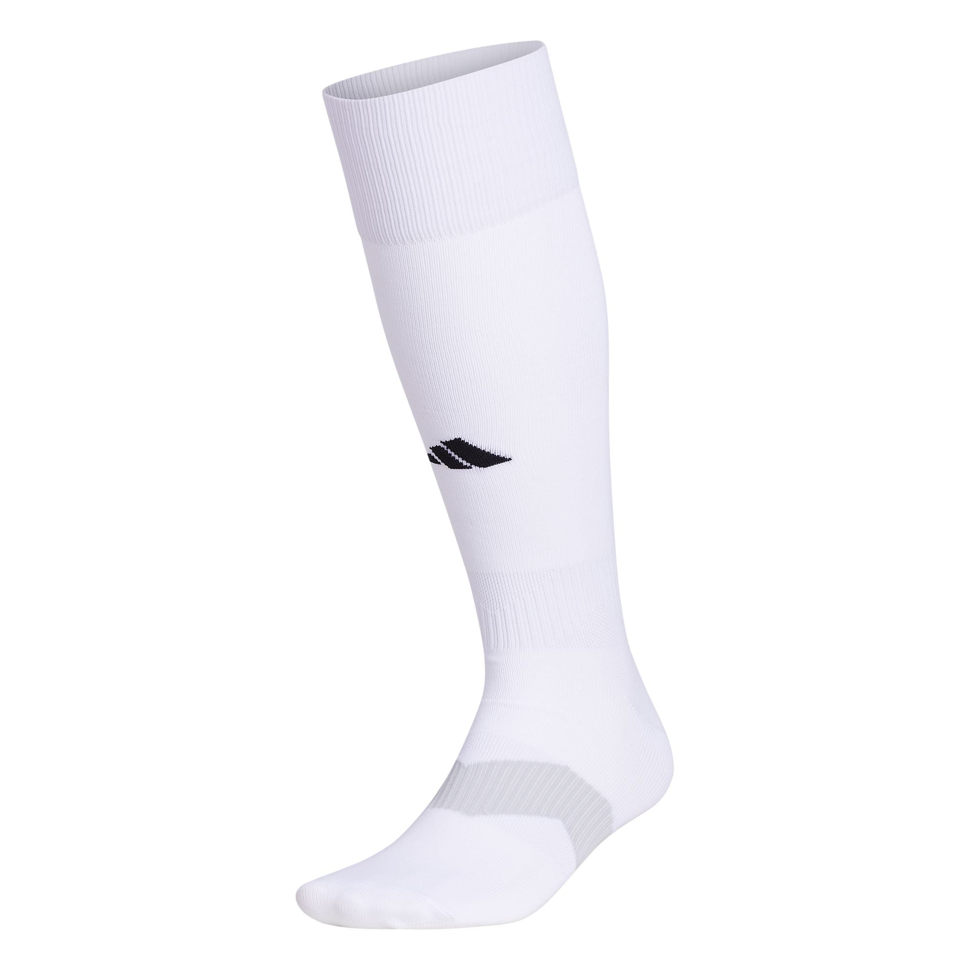 adidas Metro 6 OTC Soccer Socks Soccer Socks Adidas Small White / Clear Grey / Black 