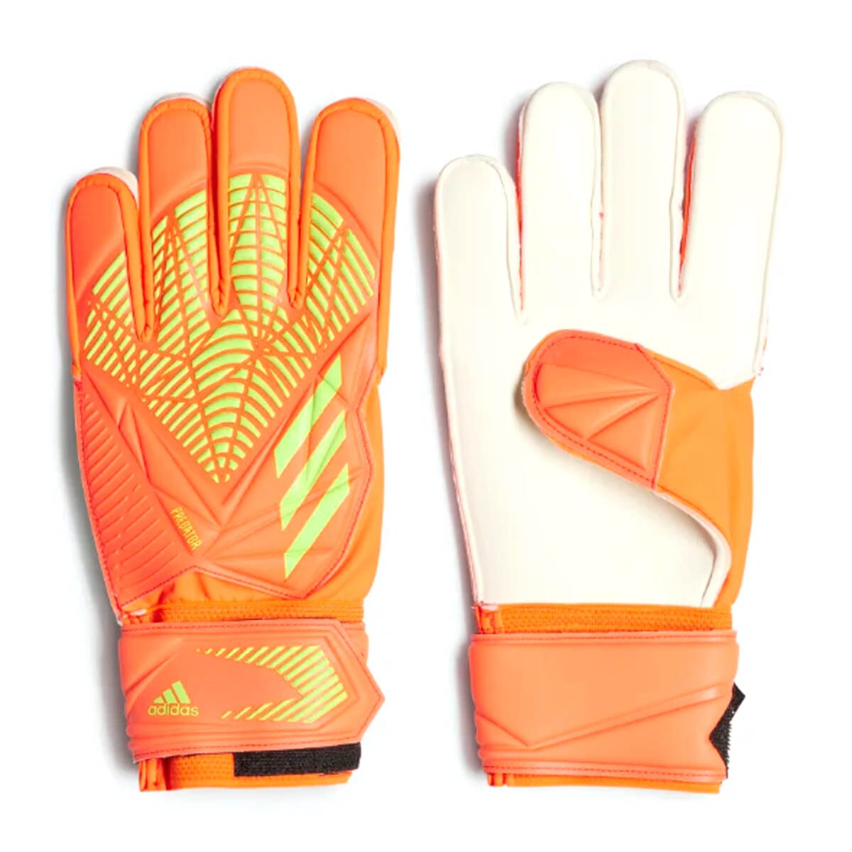 adidas Predator Edge Match Gloves | HC0617 Goalkeeper Gloves Adidas 8 Solar Red / Team Solar Green / Team Solar Green 