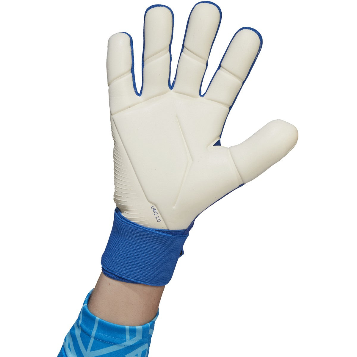 adidas Predator Glove Competition | H43776 Soccer Gloves Adidas 8 HI-RES BLUE/TURBO/WHITE 