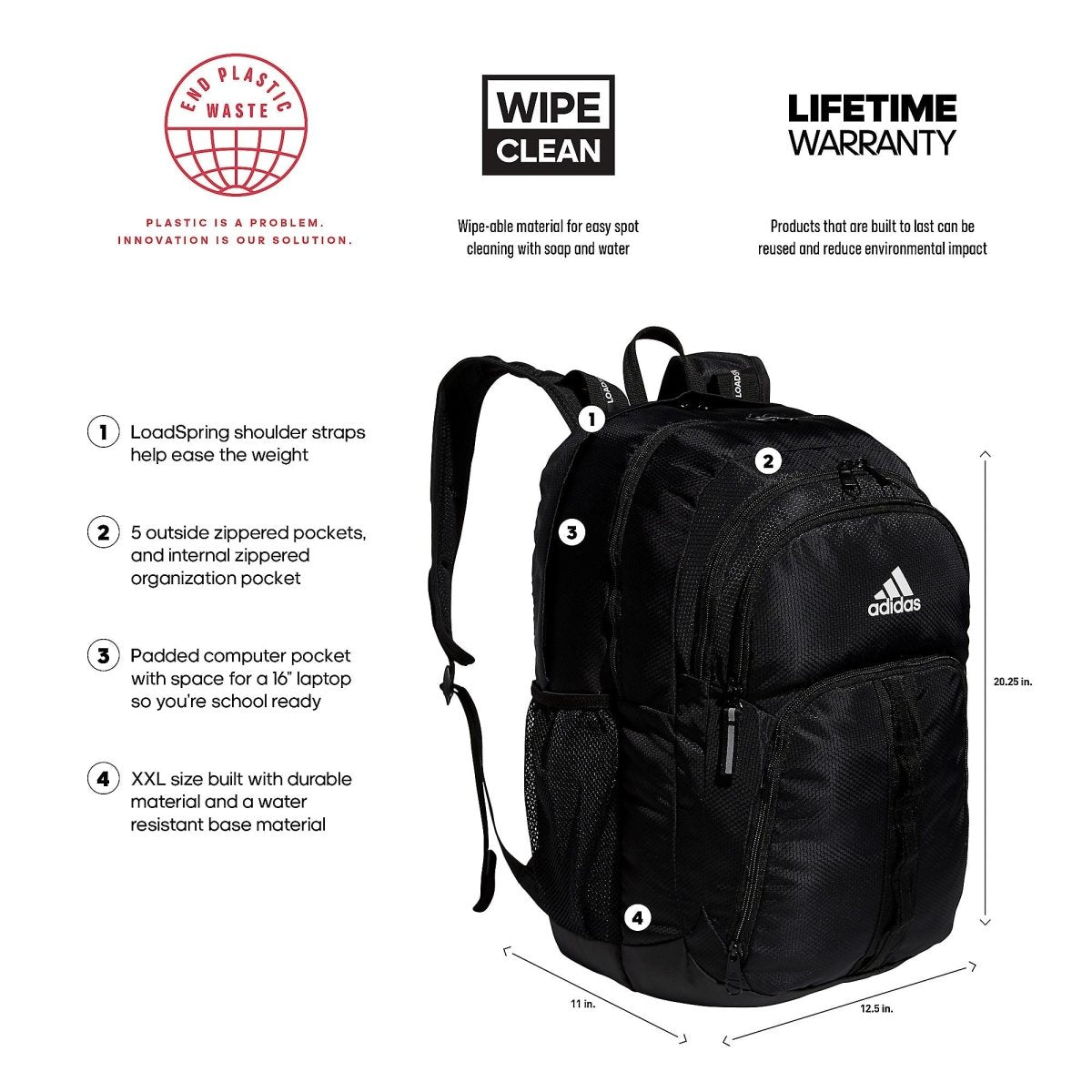 adidas backpack prime 6 adidas Prime 6 Backpack | 5152832
