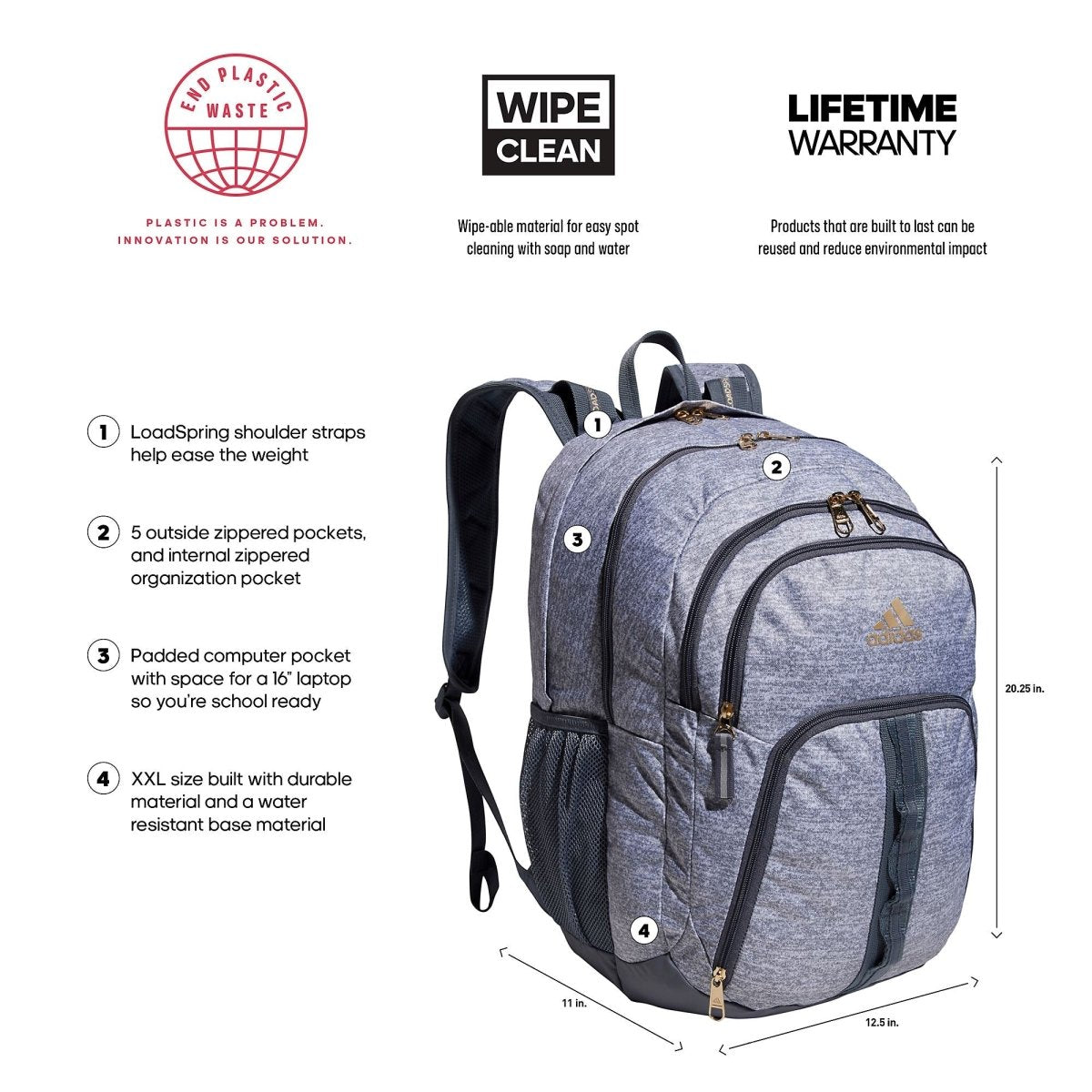 adidas Prime 6 Backpack | 5152834 - Goal Kick Soccer