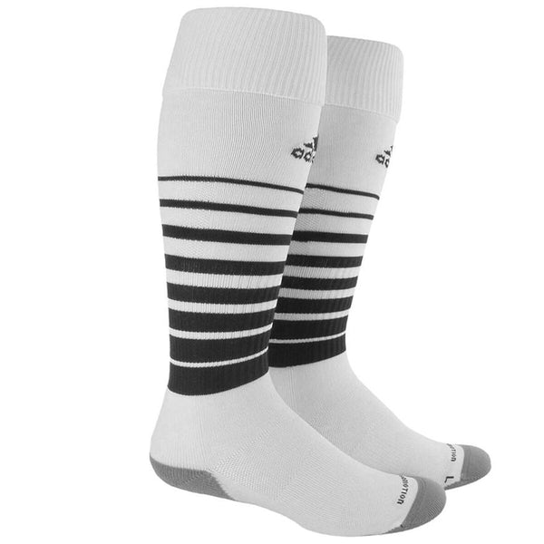 Adidas Team Speed Sock (White/Black) Soccer Socks Adidas Small White/Black 