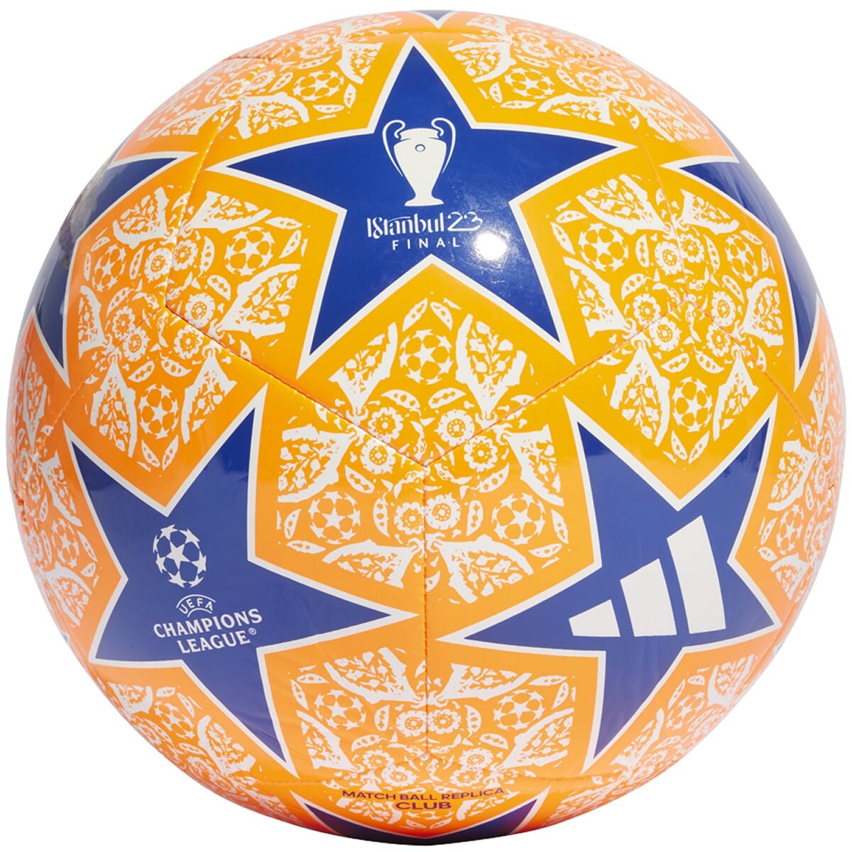 adidas UCL Club Soccer Ball | HZ6925 Soccer Ball Goal Kick Soccer 3 Solar Orange/White/Team Royal Blue 