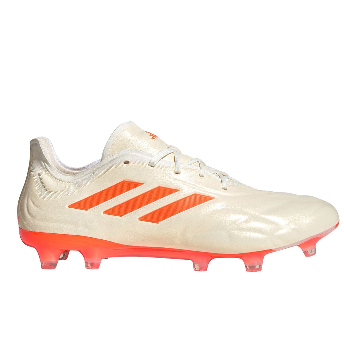adidas Unisex Copa Pure.1 FG Soccer Cleats | HQ8903 Cleats Adidas 8 Off White / Team Solar Orange / Off White 