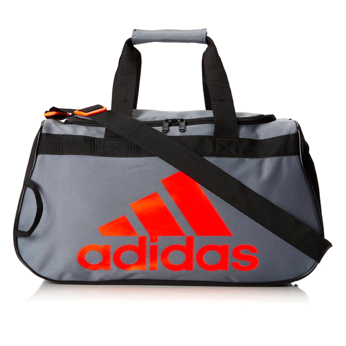 adidas Unisex Diablo Small Duffel Bag | 5133584 Bags Adidas OSFA Onix Grey/Black/Solar Red 