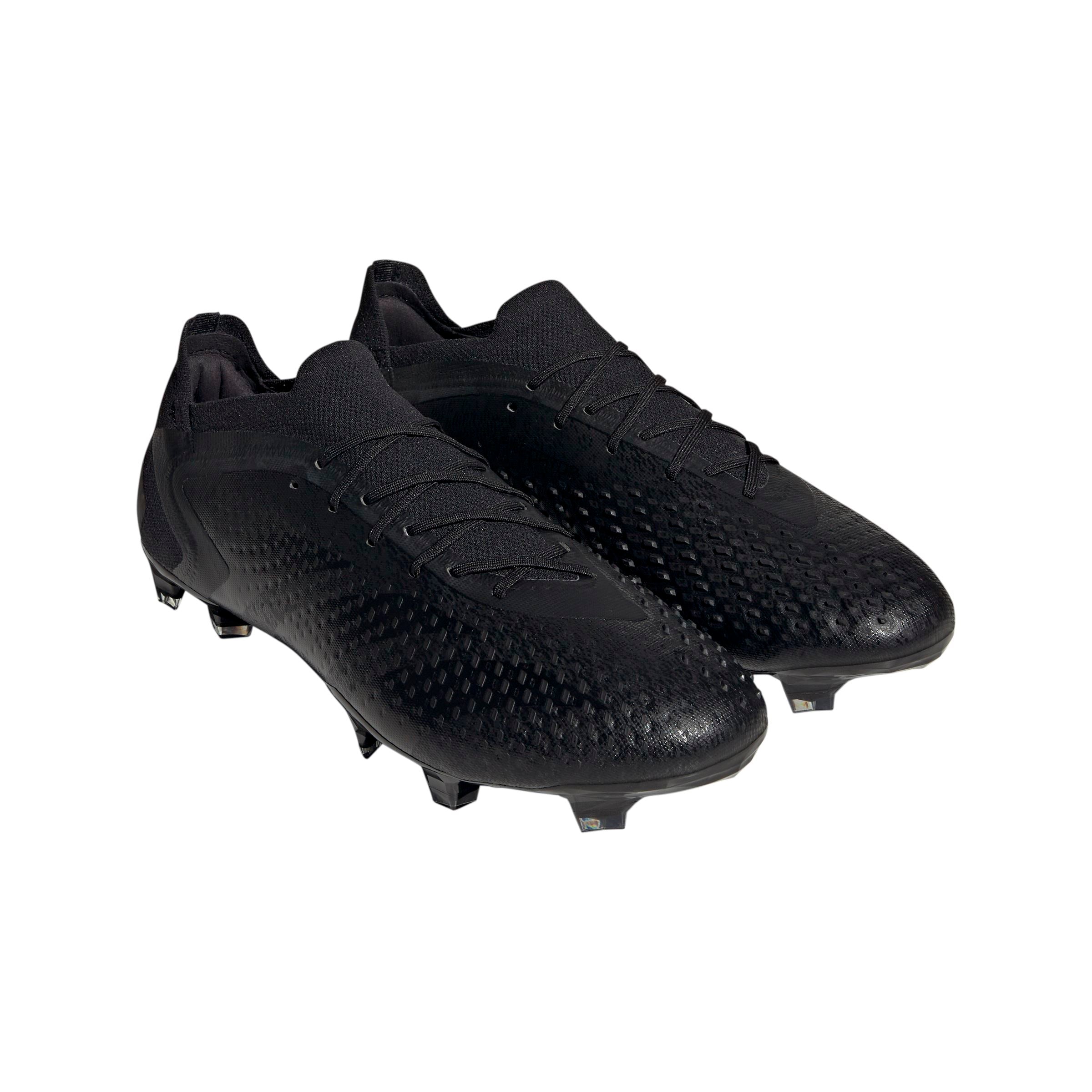 Adidas Predator Accuracy+ FG Firm Ground Soccer Cleats - Black & White
