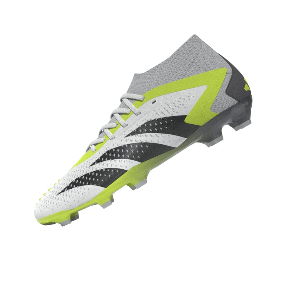 adidas Predator Accuracy+ Firm Ground Soccer Cleats - White, Unisex Soccer