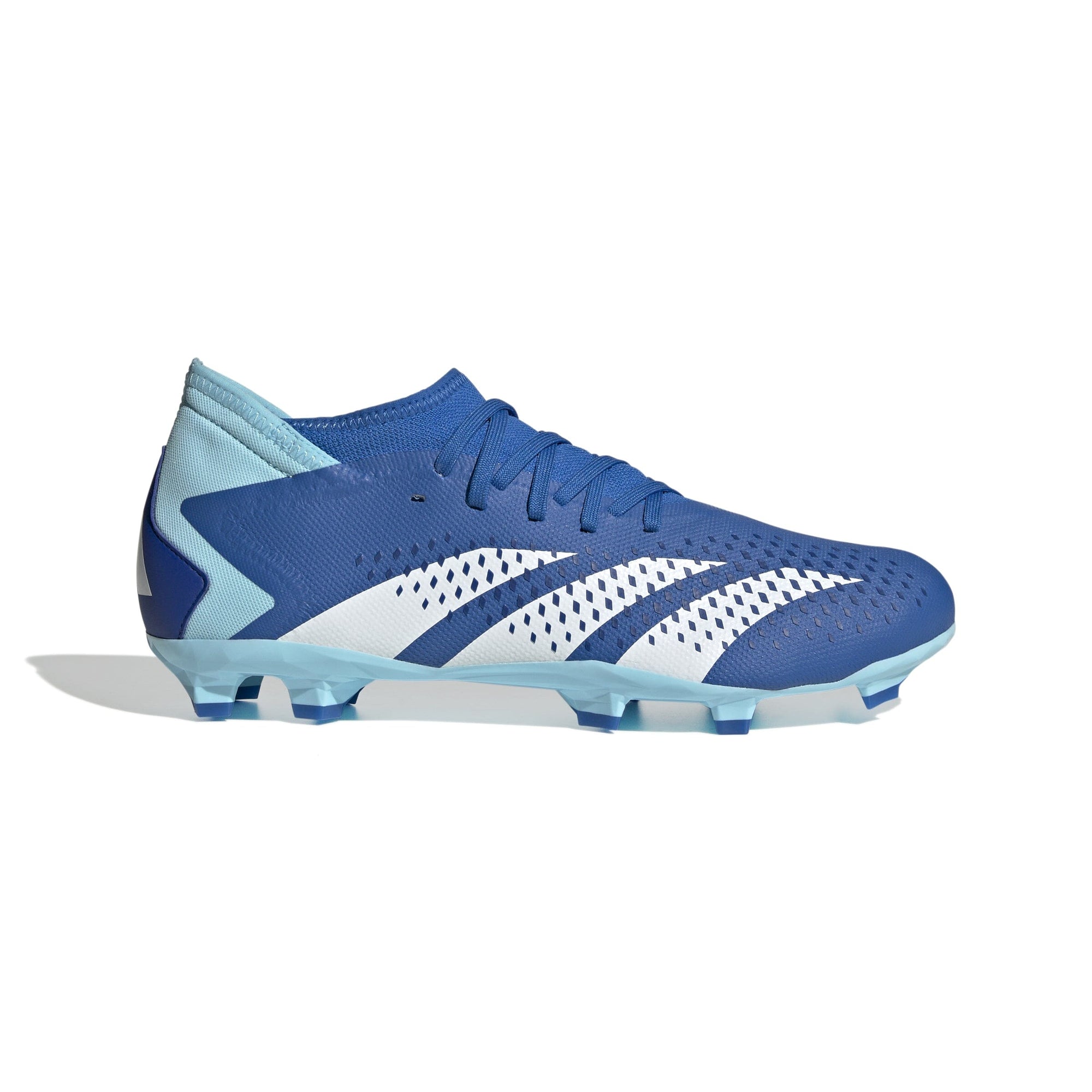 adidas Unisex Predator Accuracy.3 Firm Ground Cleats | GZ0026 Soccer Cleats Adidas 6 Bright Royal / FTWR White / Bliss Blue 