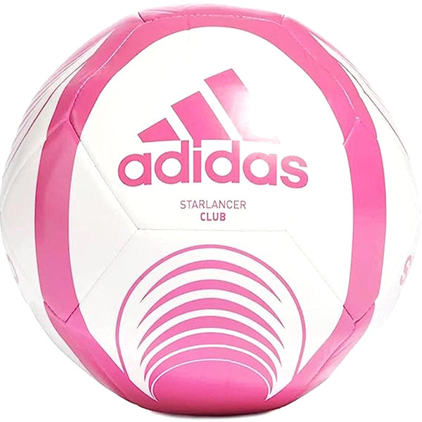 adidas Unisex Starlancer Club Soccer Ball | HG5640 Soccer Ball Adidas 4 Shock Pink / White 
