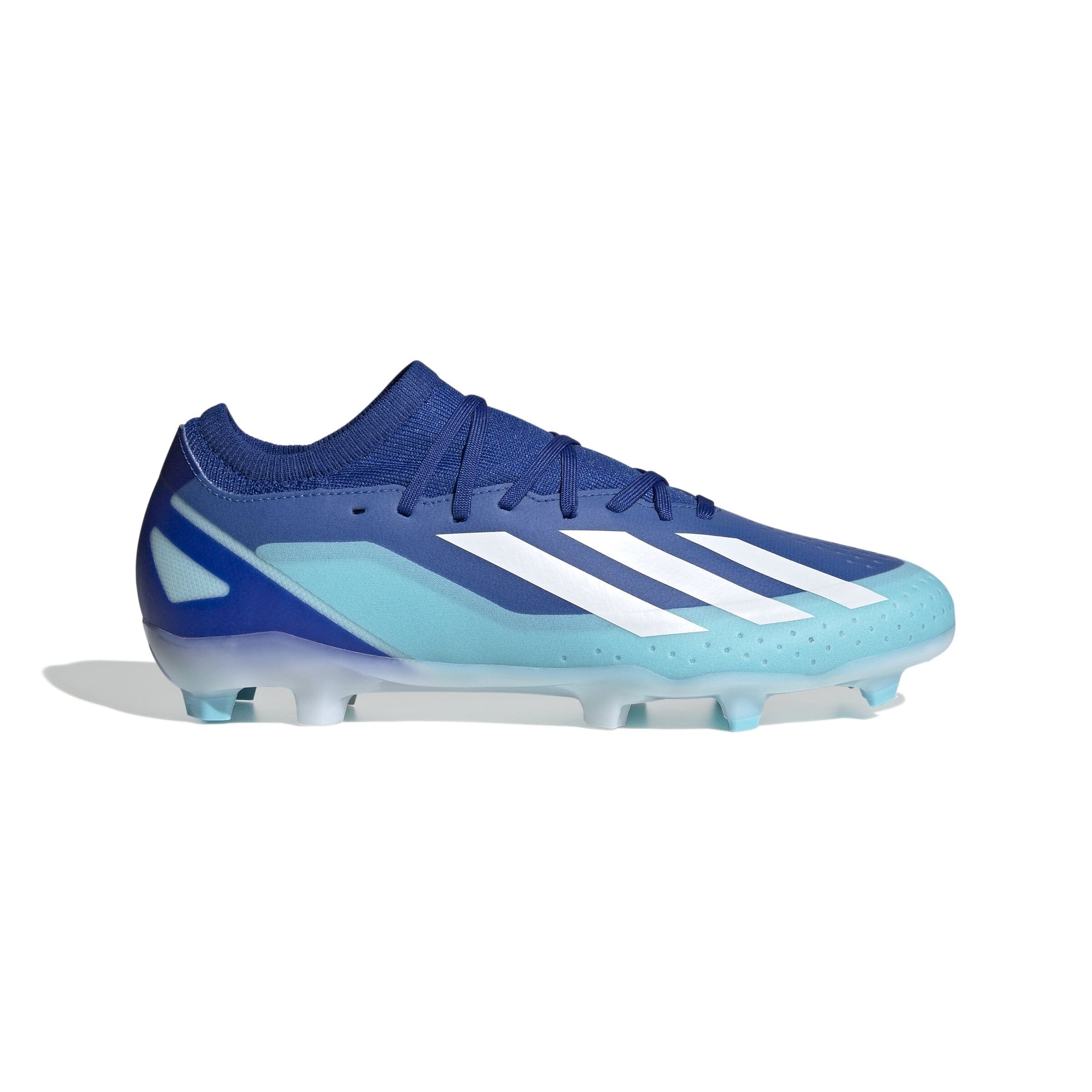 adidas Unisex X Crazyfast.3 Firm Ground Cleats | GY7428 Soccer Cleats Adidas 6.5 Bright Royal / FTWR White / Bliss Blue 